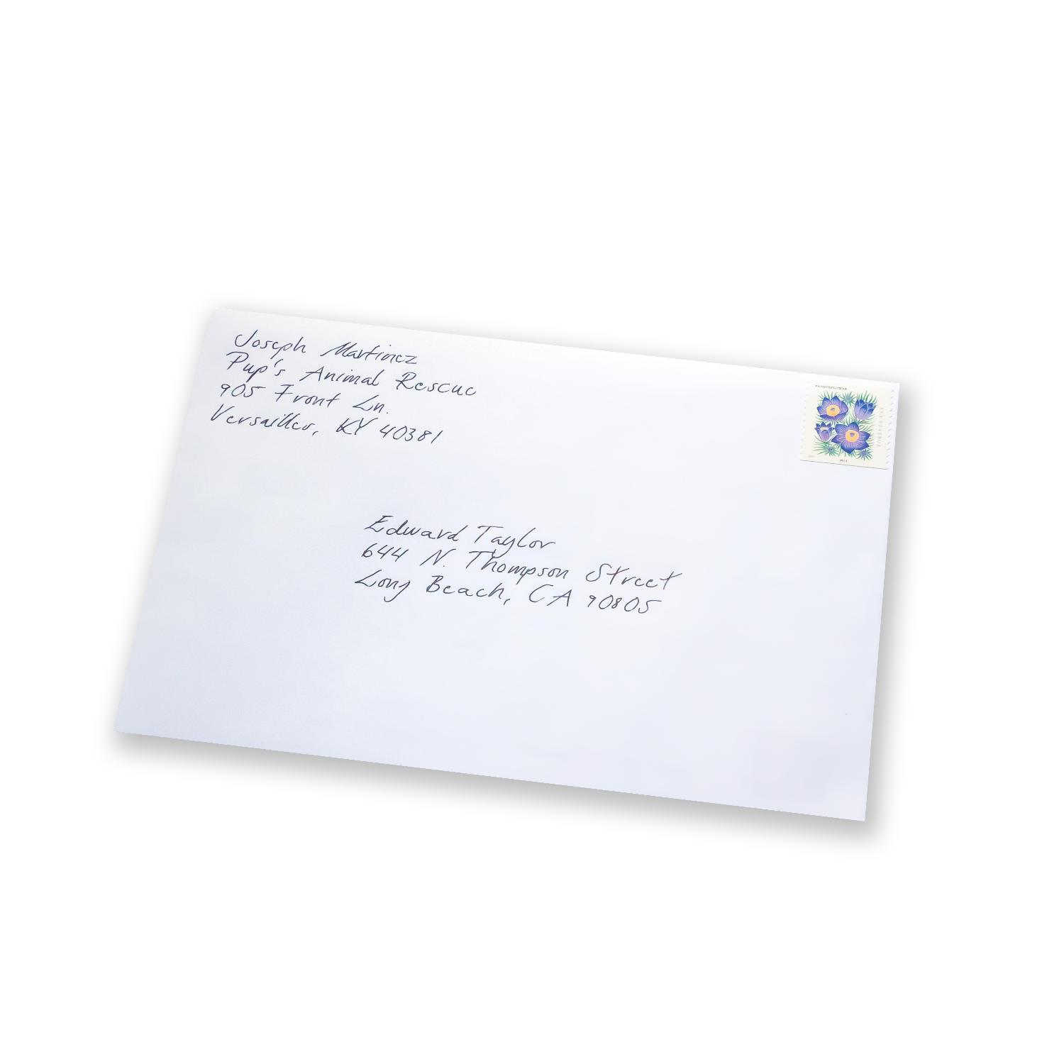 Handwritten Card & Envelope